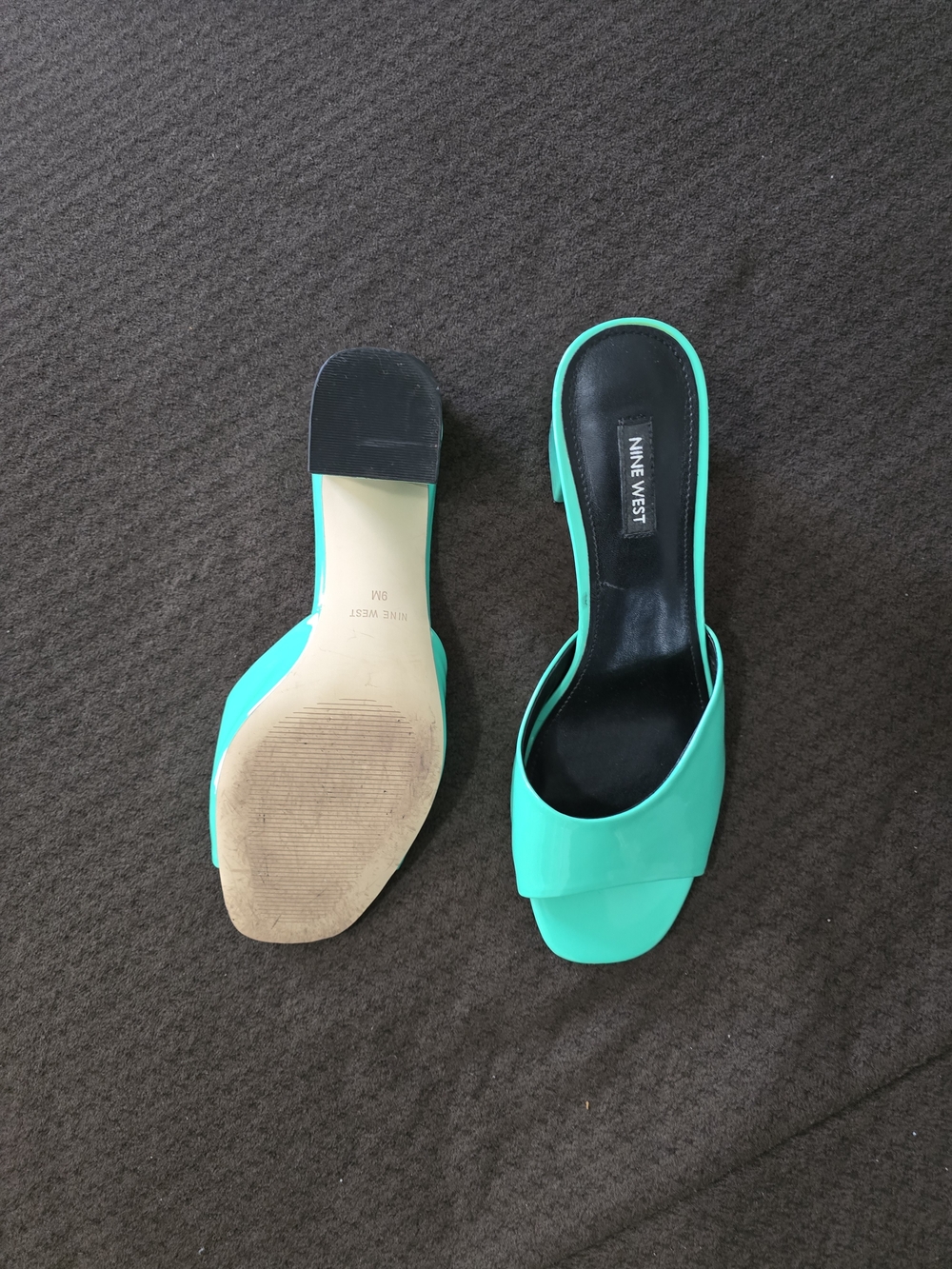 Nine West Teal Block Heel Mule - Picture 4 of 4